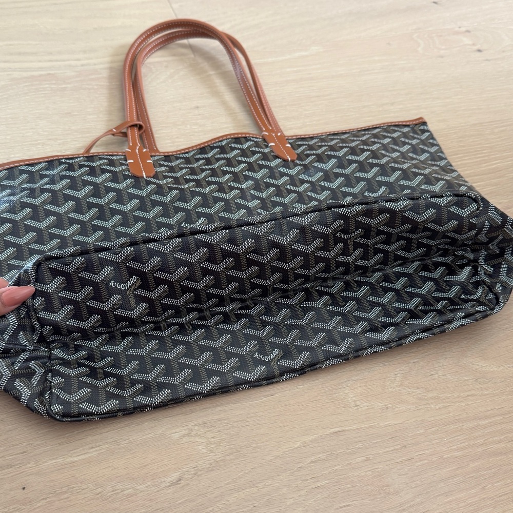 Medium Black & Tan Goyard Tote Style - Picture 6 of 6